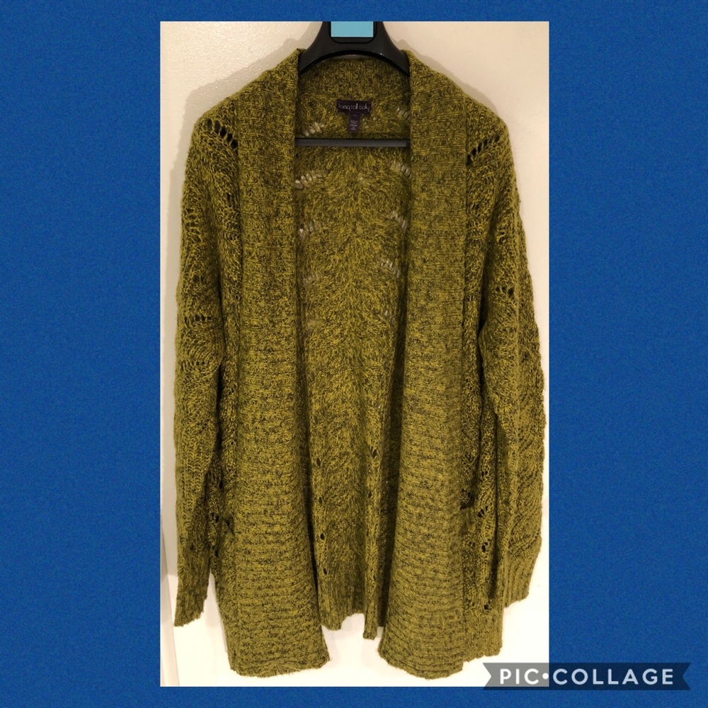 Long Tall Sally Open Front Duster Cardigan Sweater